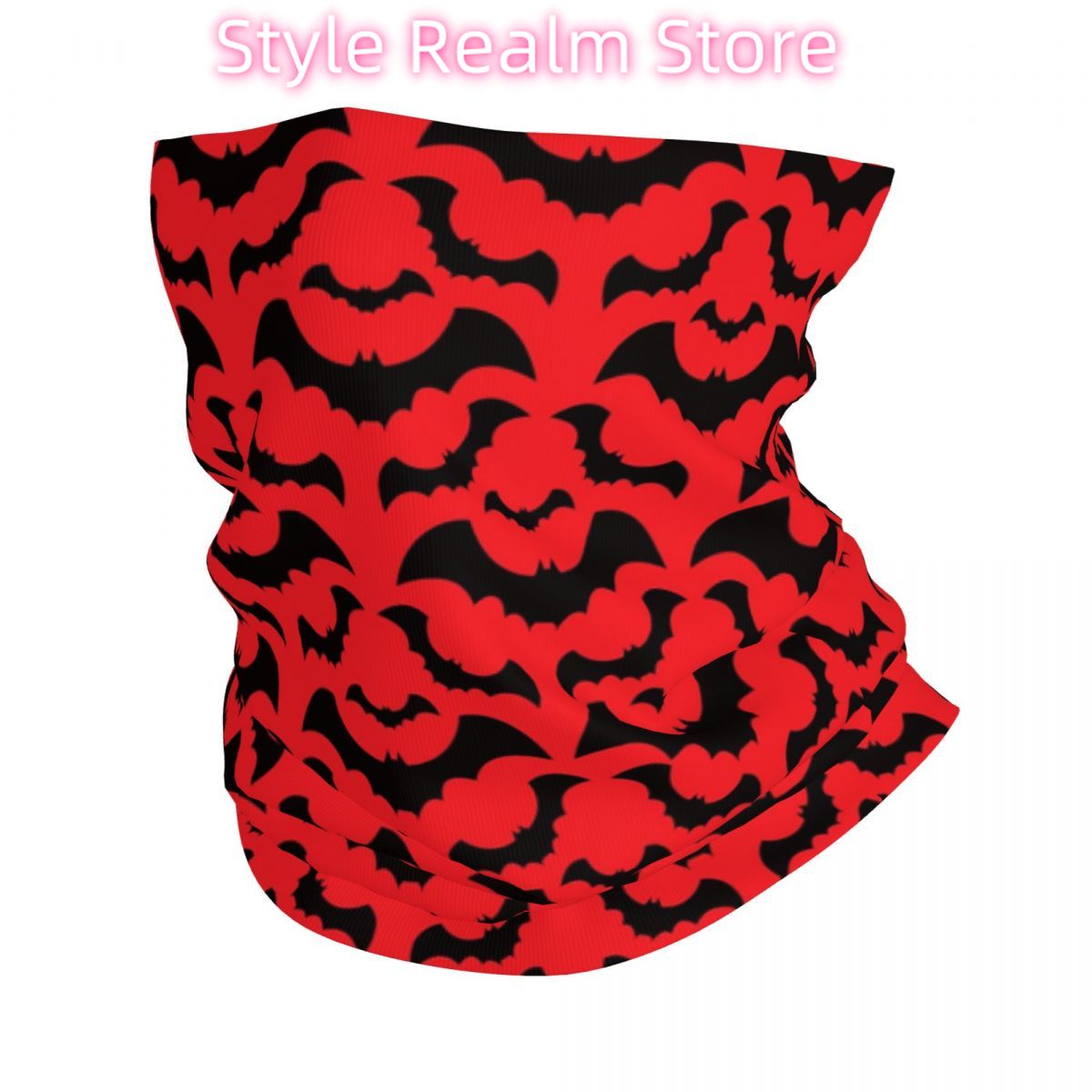 Neck Warmer Tube - Gothic Hexe Fledermäuse Muster Bandana Halswärmer