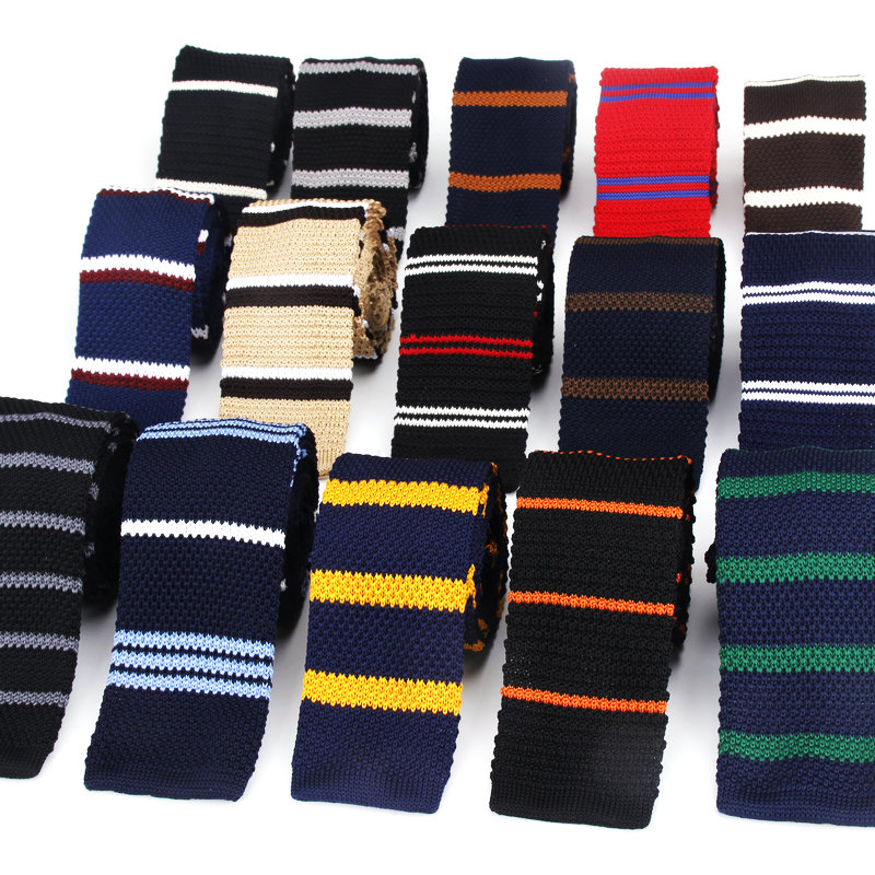 Skinny Tie Men - Herrenmode Anzüge Stricken Krawatte Plain Krawatte