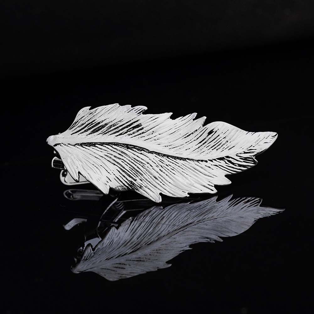 Tie Clip Silver - Kreativer Charme 1 Stück Hochzeits-Silbermetall-Geschenk für