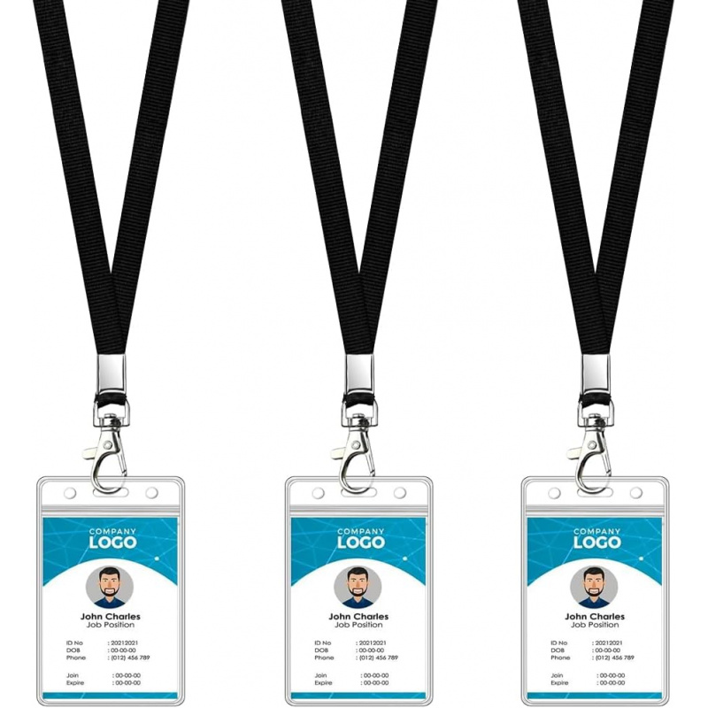 Lanyard Badge Holder - 3er-Pack Kreuzfahrten-Lanyard mit Ausweishalter-Sets – flaches