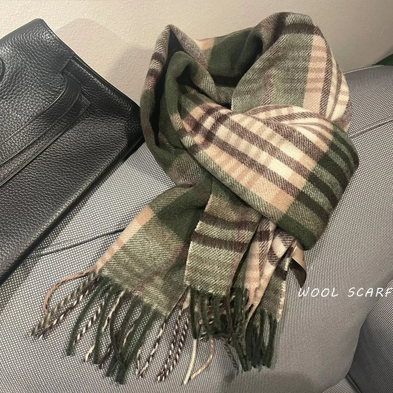 Muffler Men Wool - Hohe Qualität 100% Wolle Schal Männer