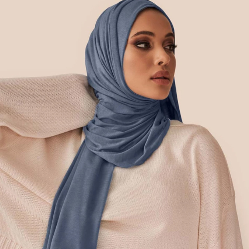 Bandana Cotton - Mode Modal Baumwolle Jersey Hijab Schal
