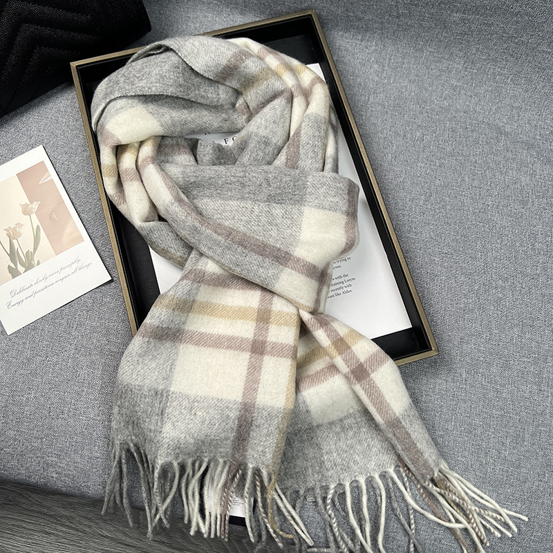 Muffler Men Wool - Hohe Qualität 100% Wolle Schal Winter