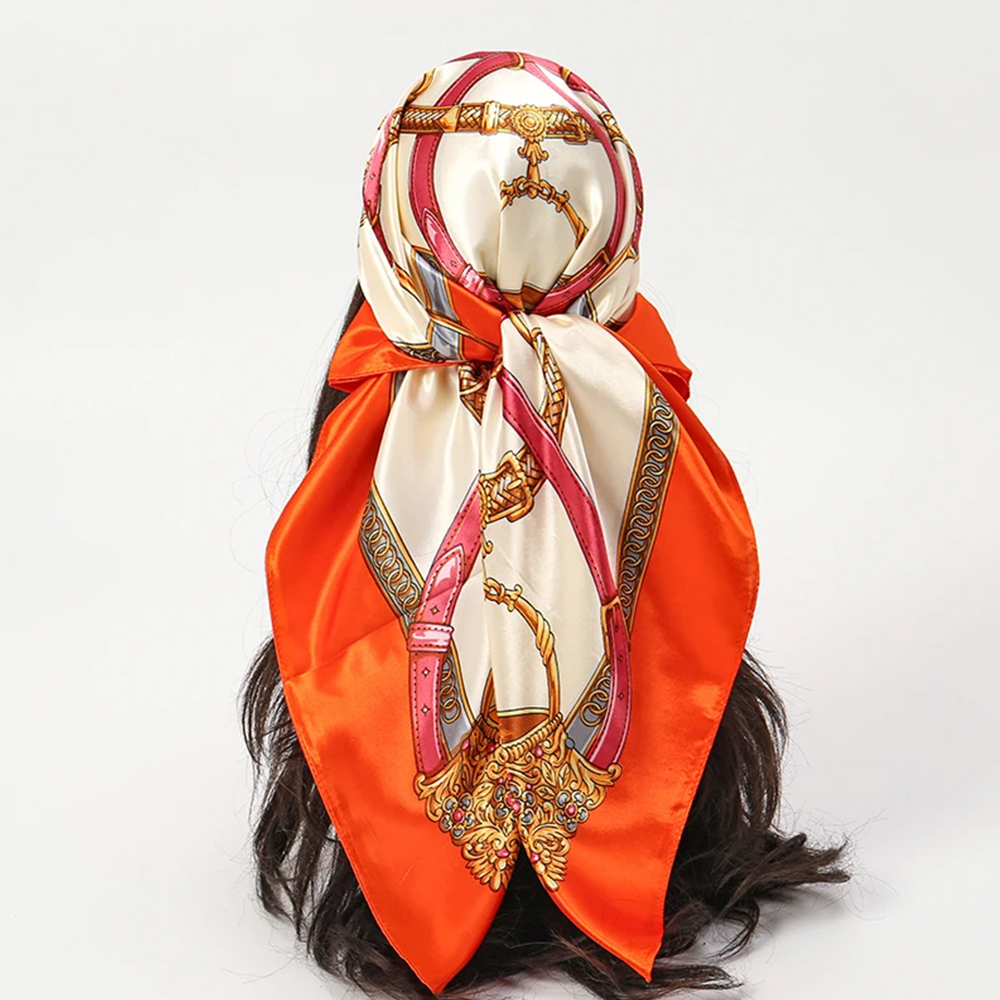 Modische Schals 90*90cm Damen  – Silk Neck Scarf Bewertung und Preis