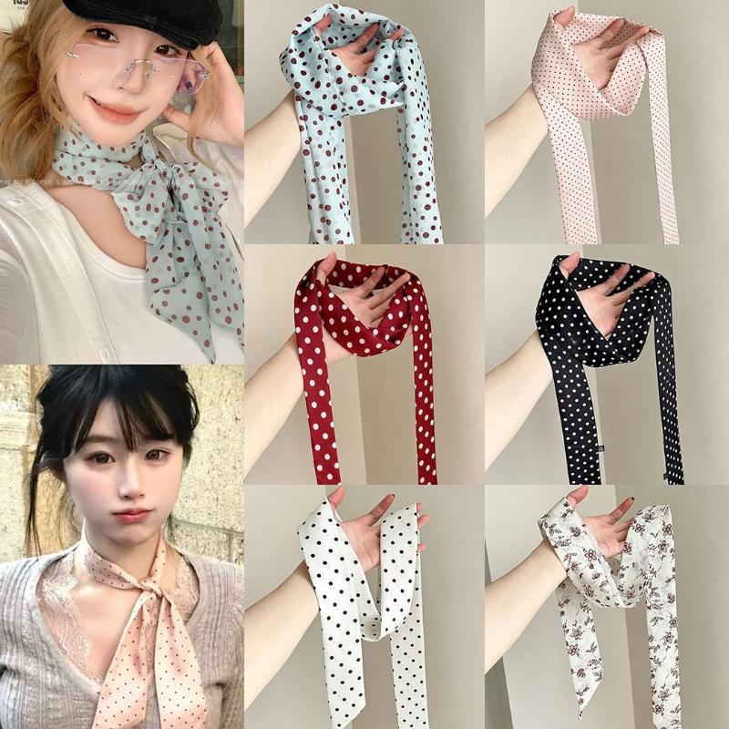 Seidenschal mit gepunktetem Bl – Ascot Neck Scarf Bewertung und Preis