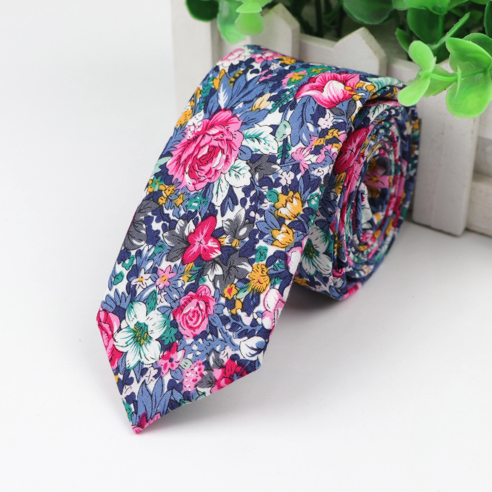 Baumwoll-Blumen-Krawatte für H – Skinny Tie Men Bewertung und Preis